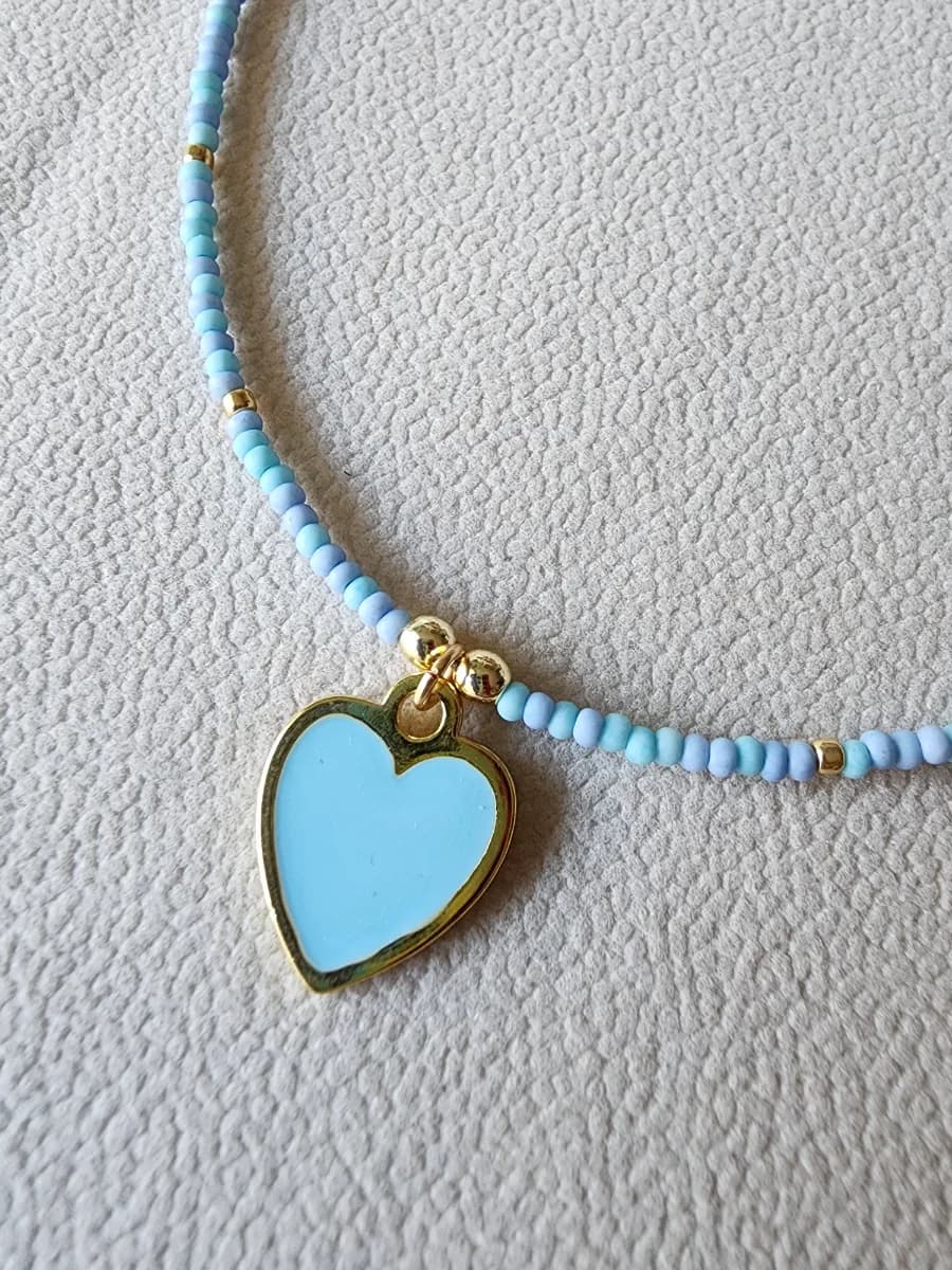 Cadena Corazón celeste