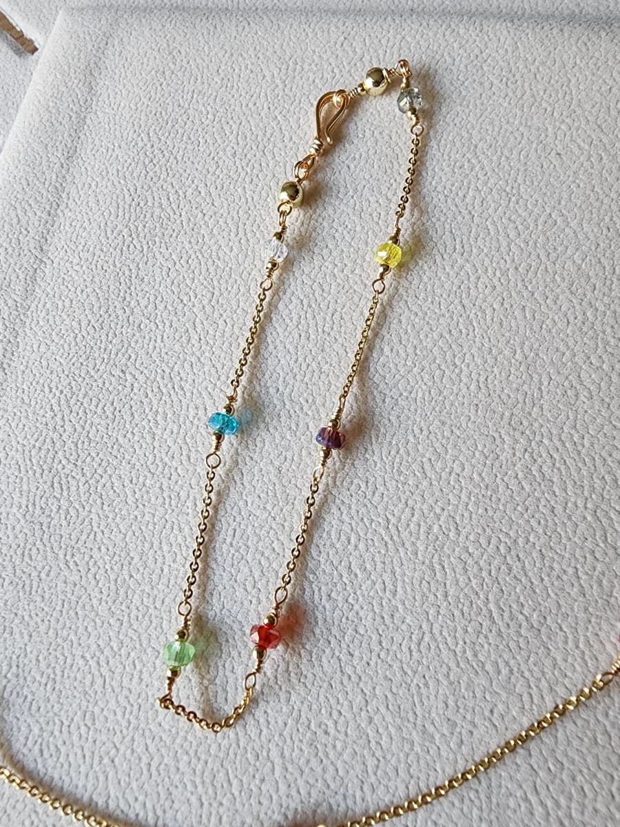 Juego de cadena ajustable con pulsera. 1