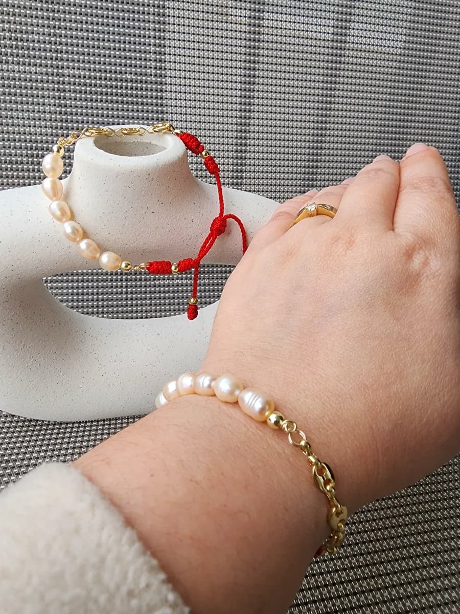Pulseras Gucci y perlas ajustables 1